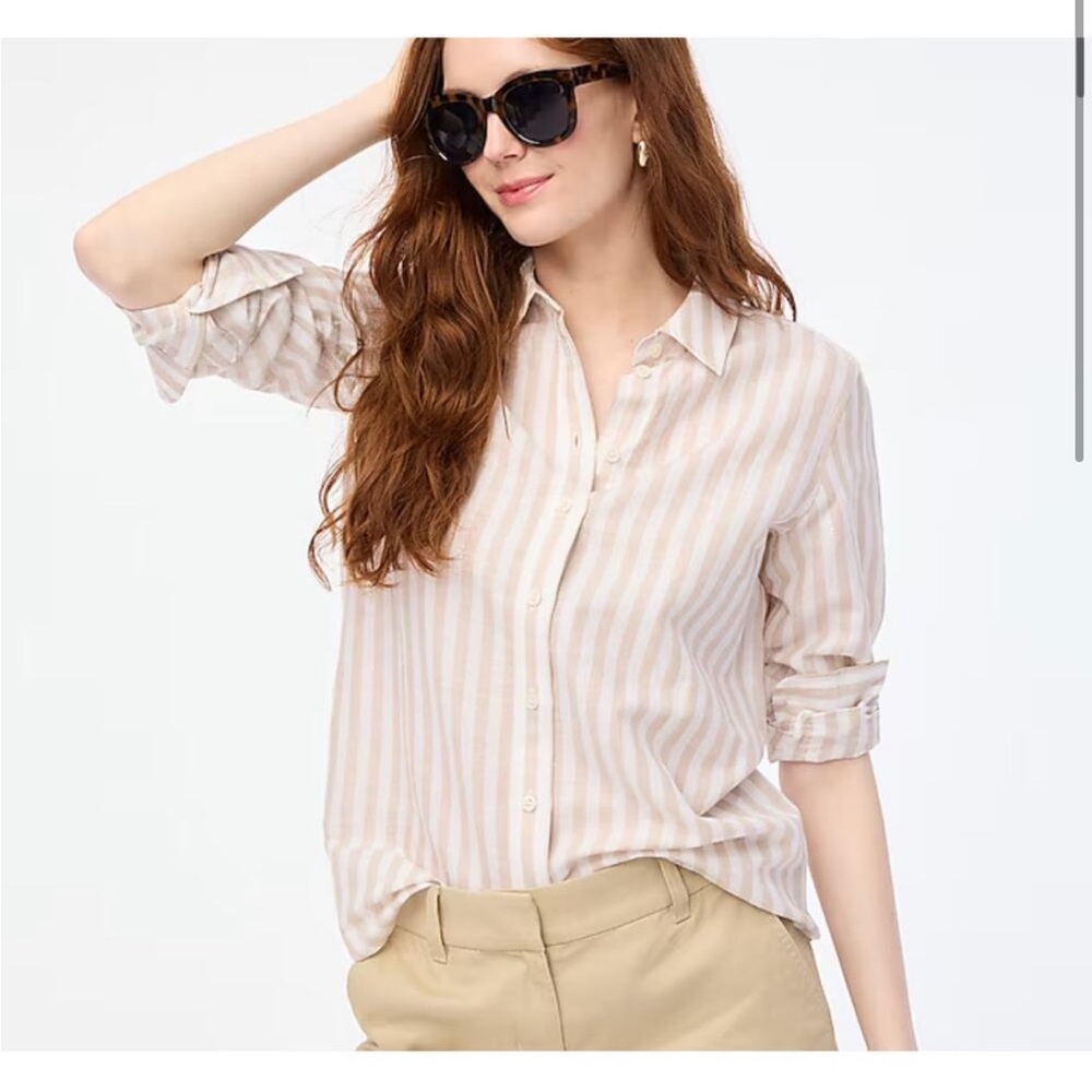 J. Crew Factory Linen Blend Shirt